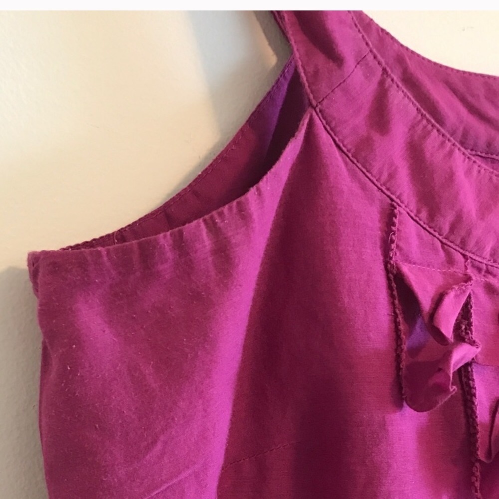 LOFT | Raspberry Pink Ruffle Tank - Picture 2 of 4